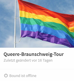 Startbild des Actionbound-Entwurfs Queere-Braunschweig-Tour